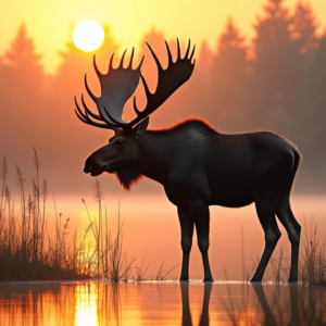Early Morning Moose